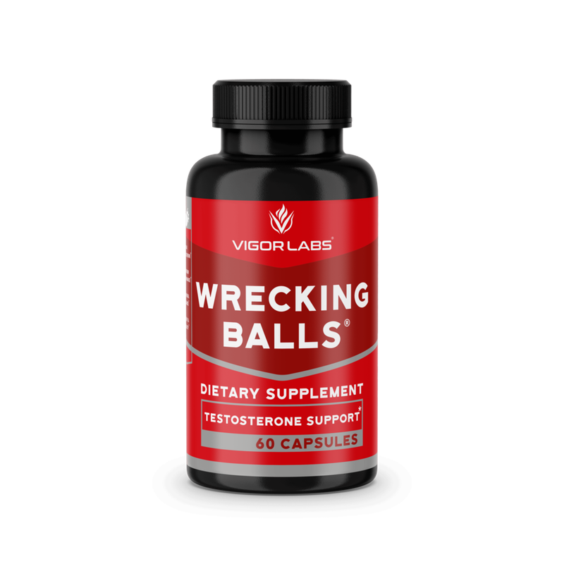 Natural Testosterone Supplements for Men | Wrecking Balls by Vigor Labs