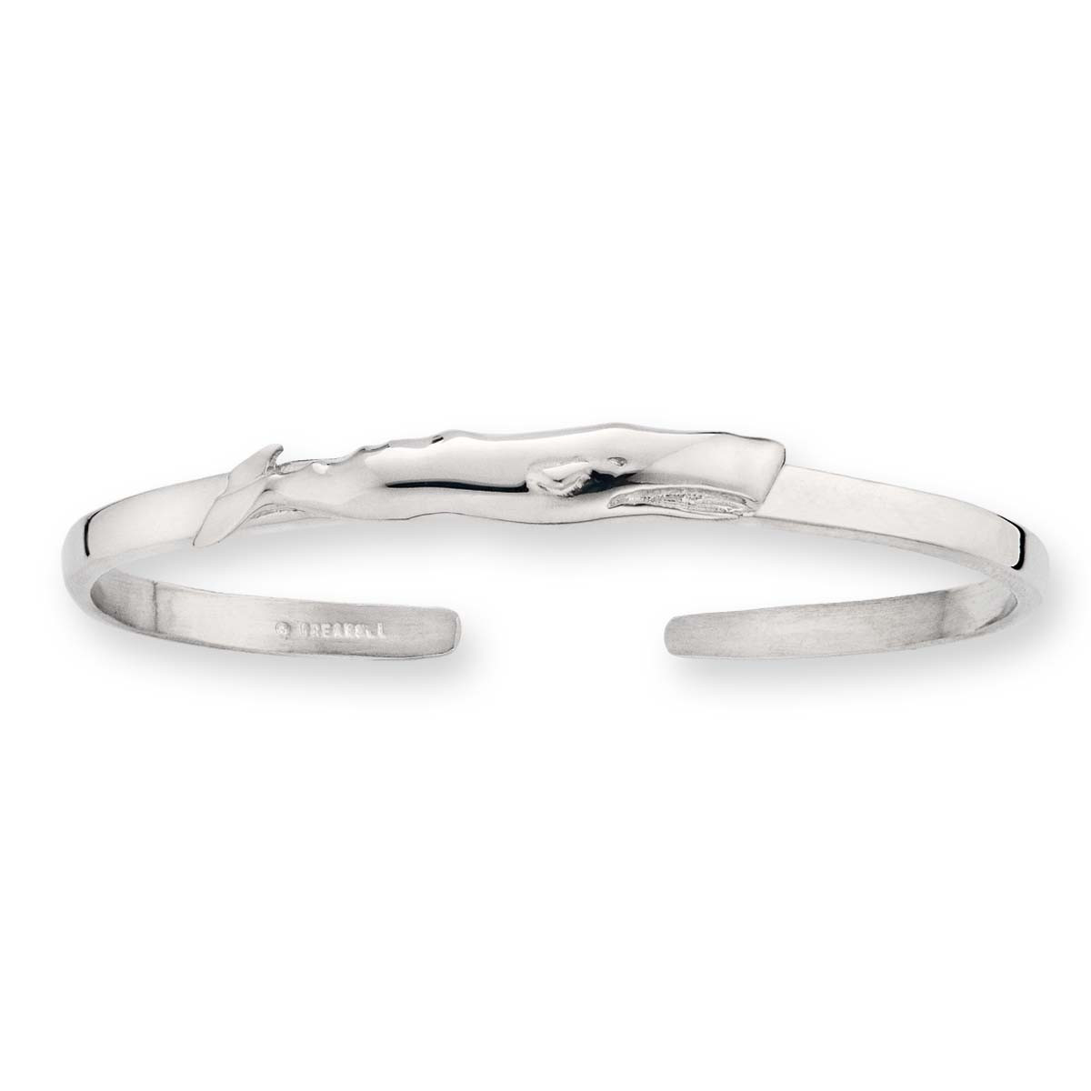 Sterling Silver Whale Cuff Bracelet at Best Jewelry Store - J.H.