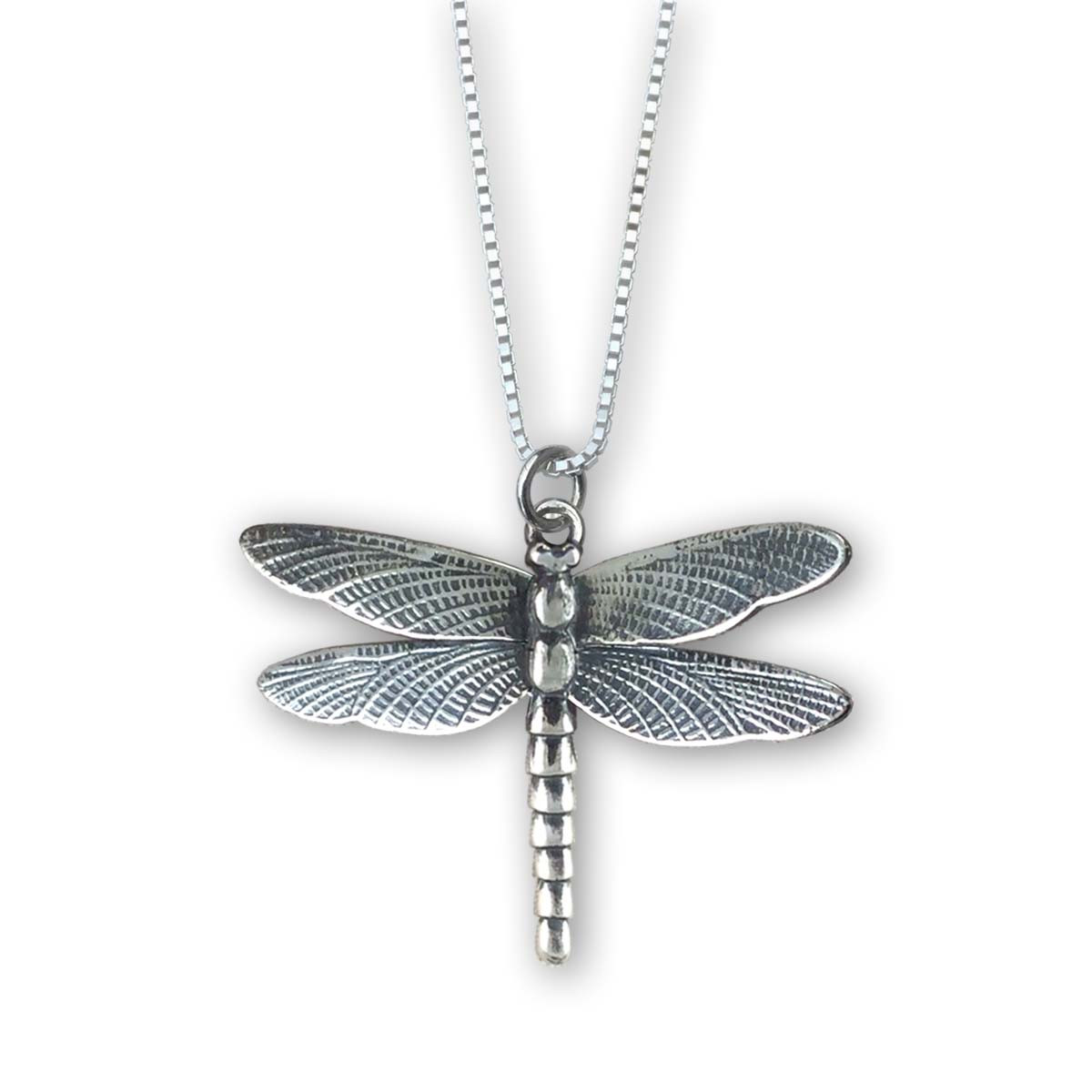 Sterling Silver Dragonfly Pendant JH Breakell & Co.
