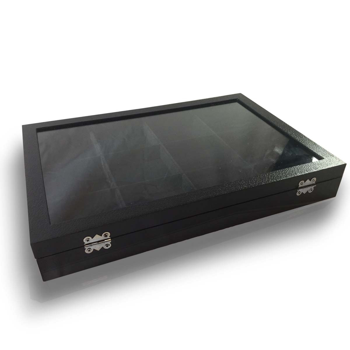 Organize Ornaments with Black Velvet 12 Section Box