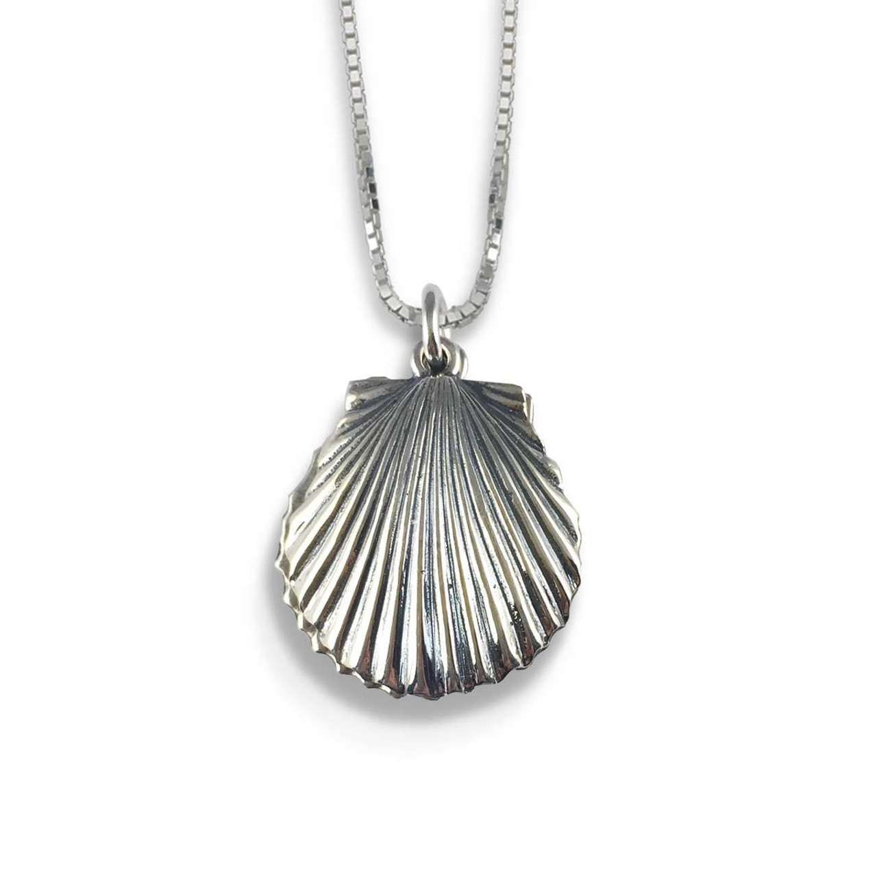 sterling silver shell necklace – dianakane