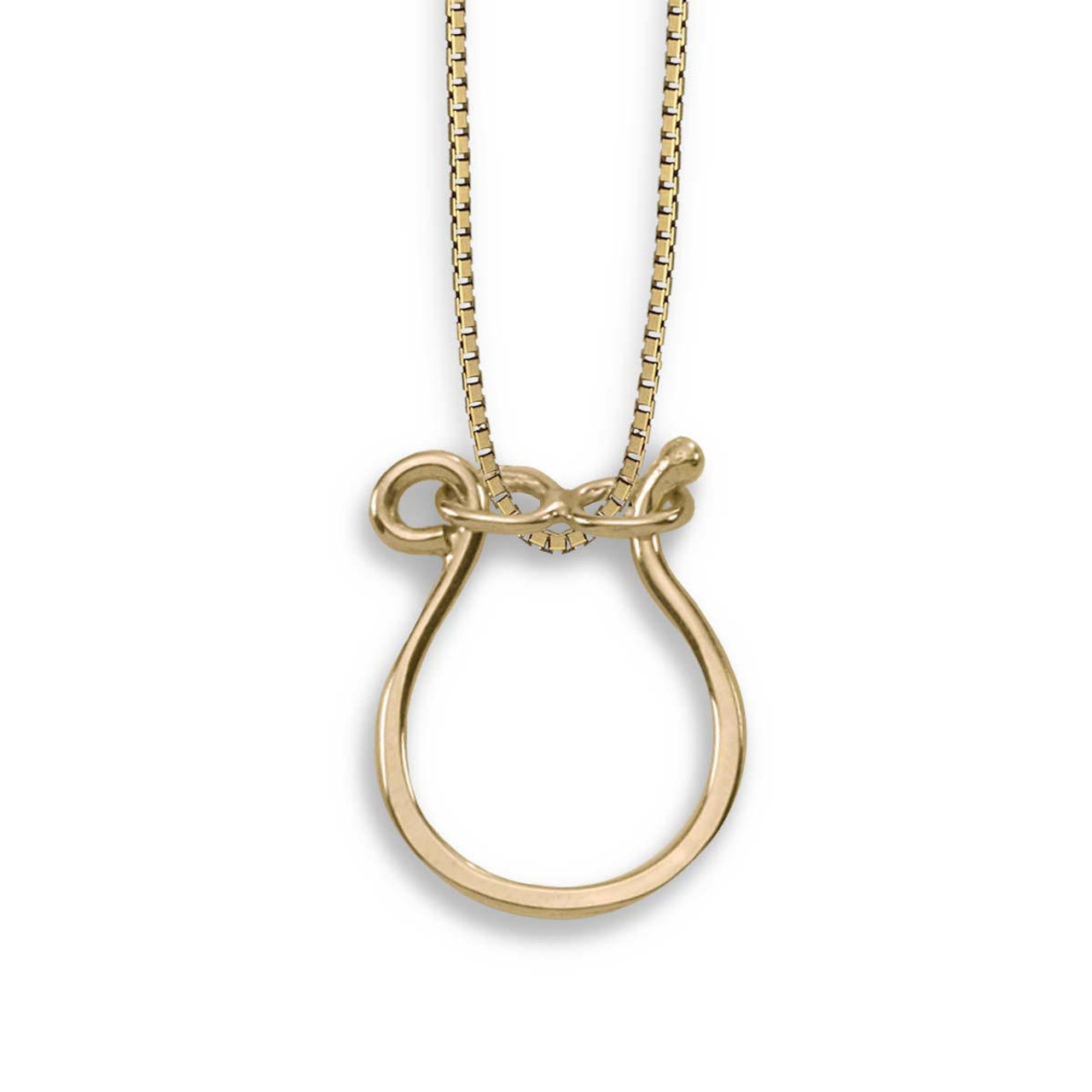 14K Gold Hand Forged Charm Holder Necklace | by JH Breakell