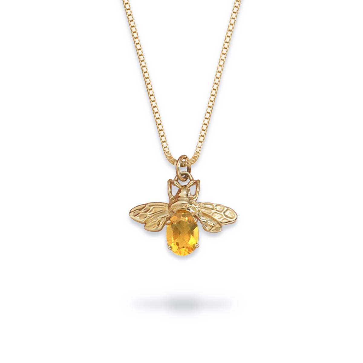 Discover Our 14k Gold Queen Bee Pendant Citrine - J.H. Breakell