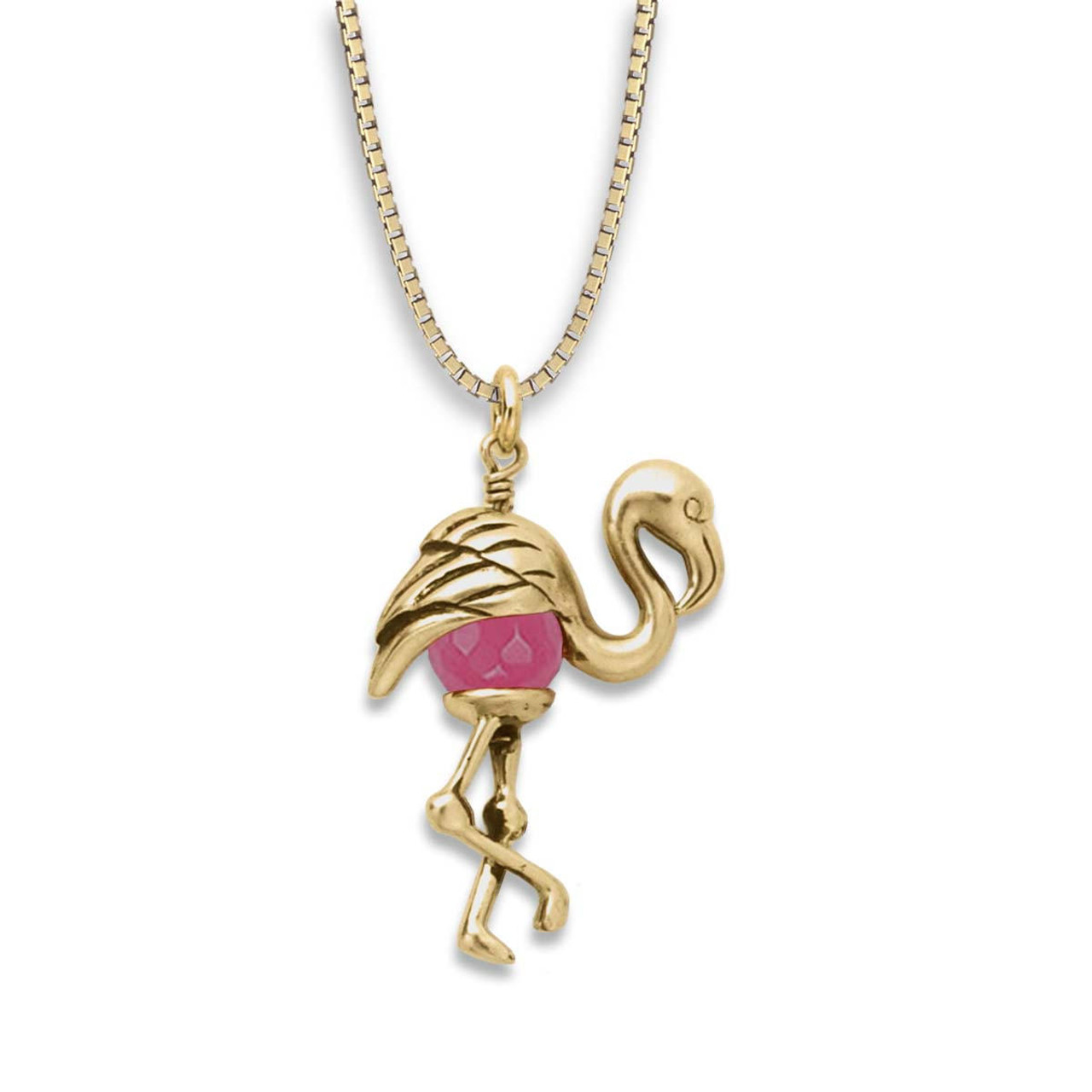 Flamingo Pendant Necklace – Duval and Company