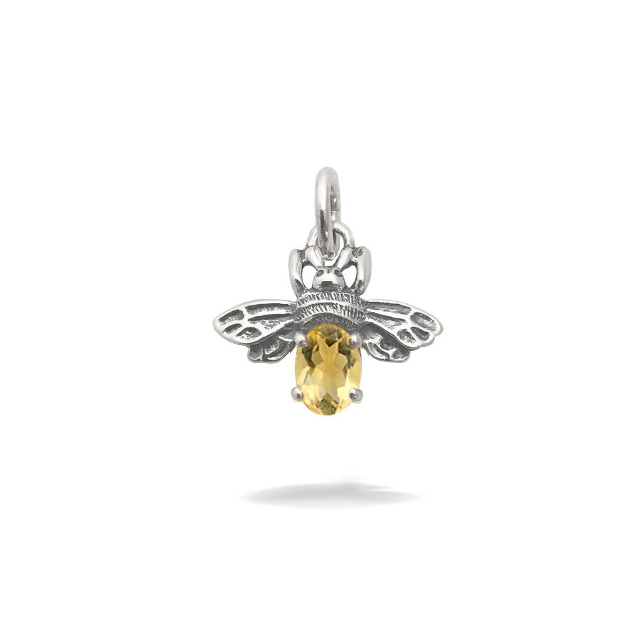Sterling Silver Queen Bee Charm with Citrine | by JH Breakell