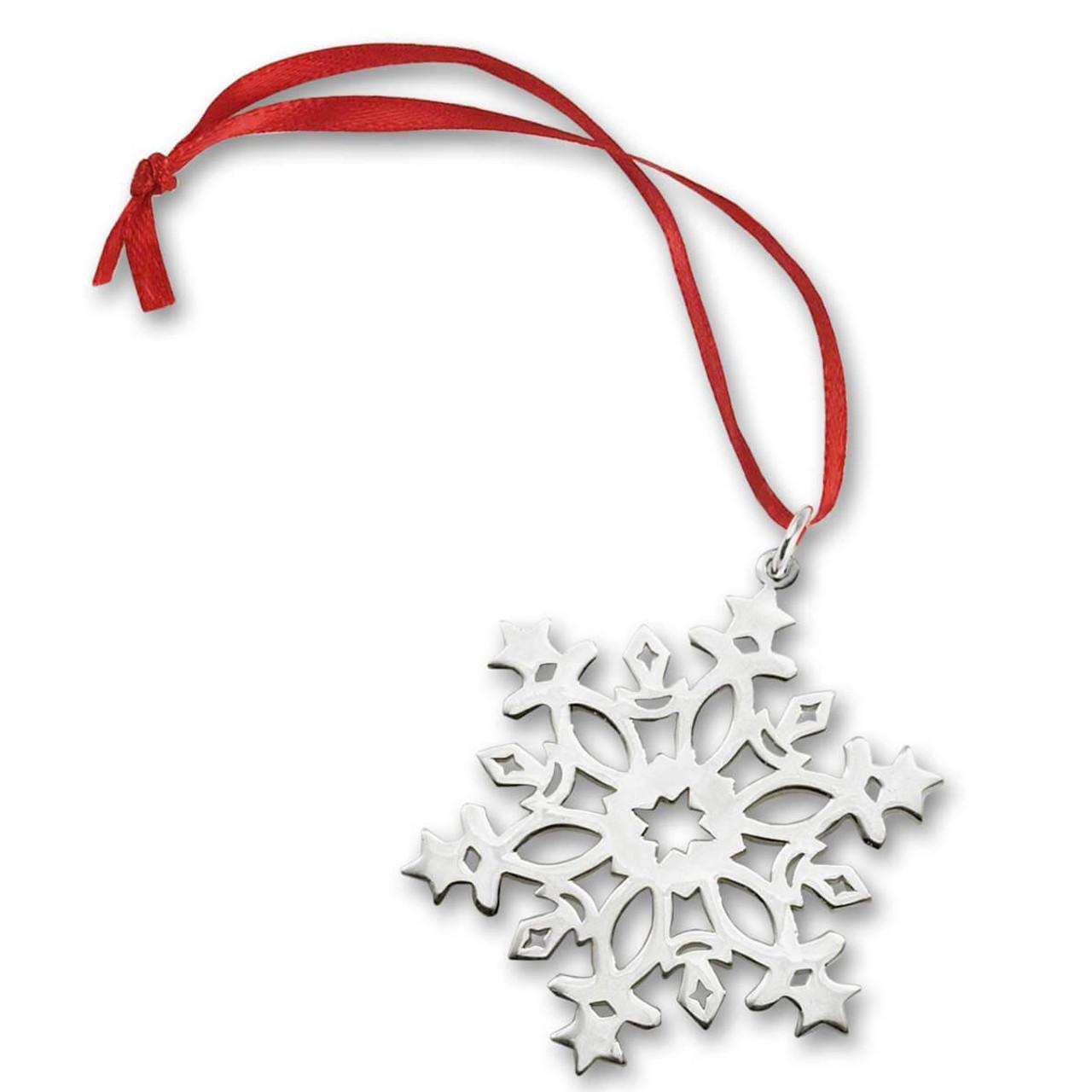 Sterling Silver Snowflake Christmas Ornament – FIRE & BRILLIANCE