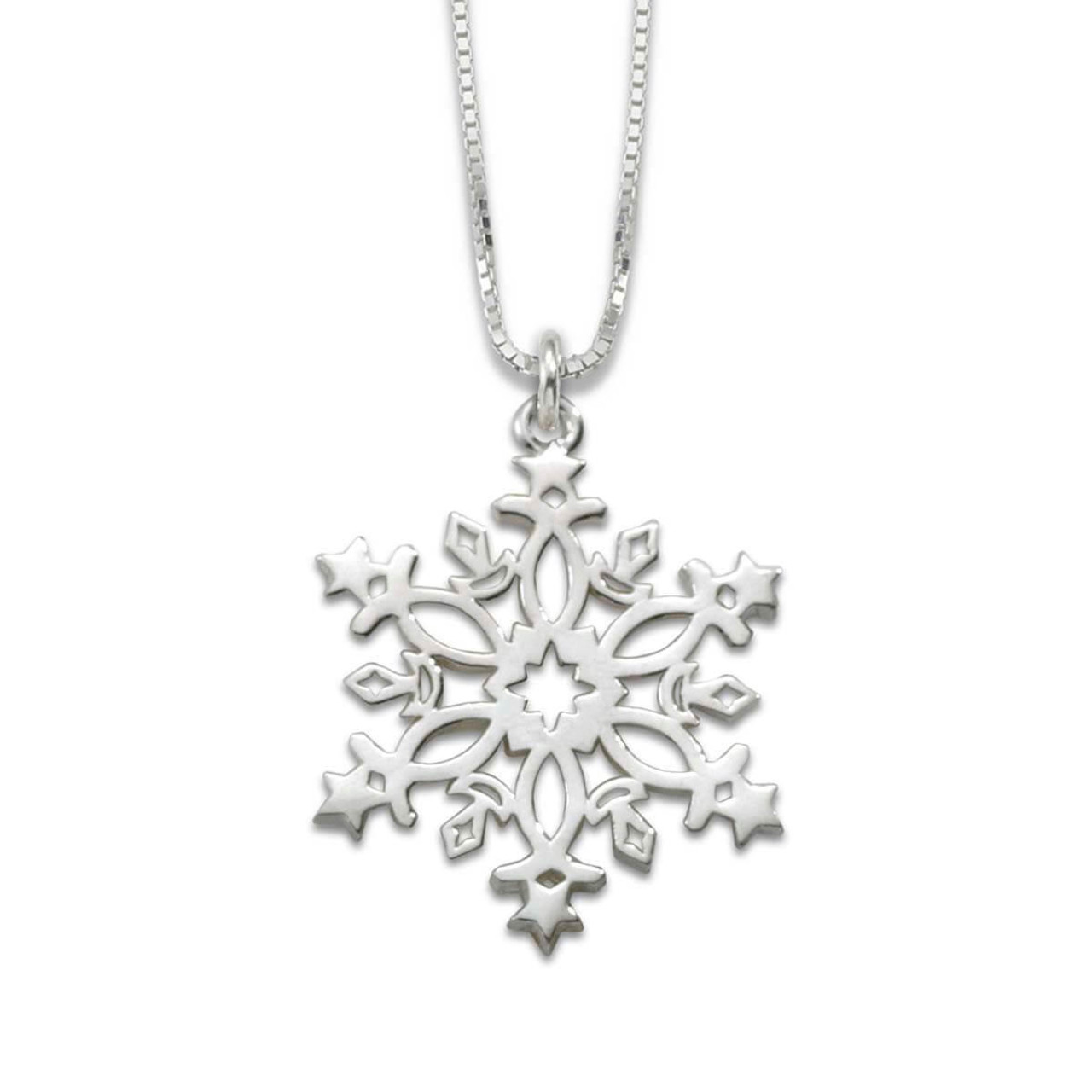 Sterling Silver 2021 Celestial Snowflake Charm | by JH Breakell