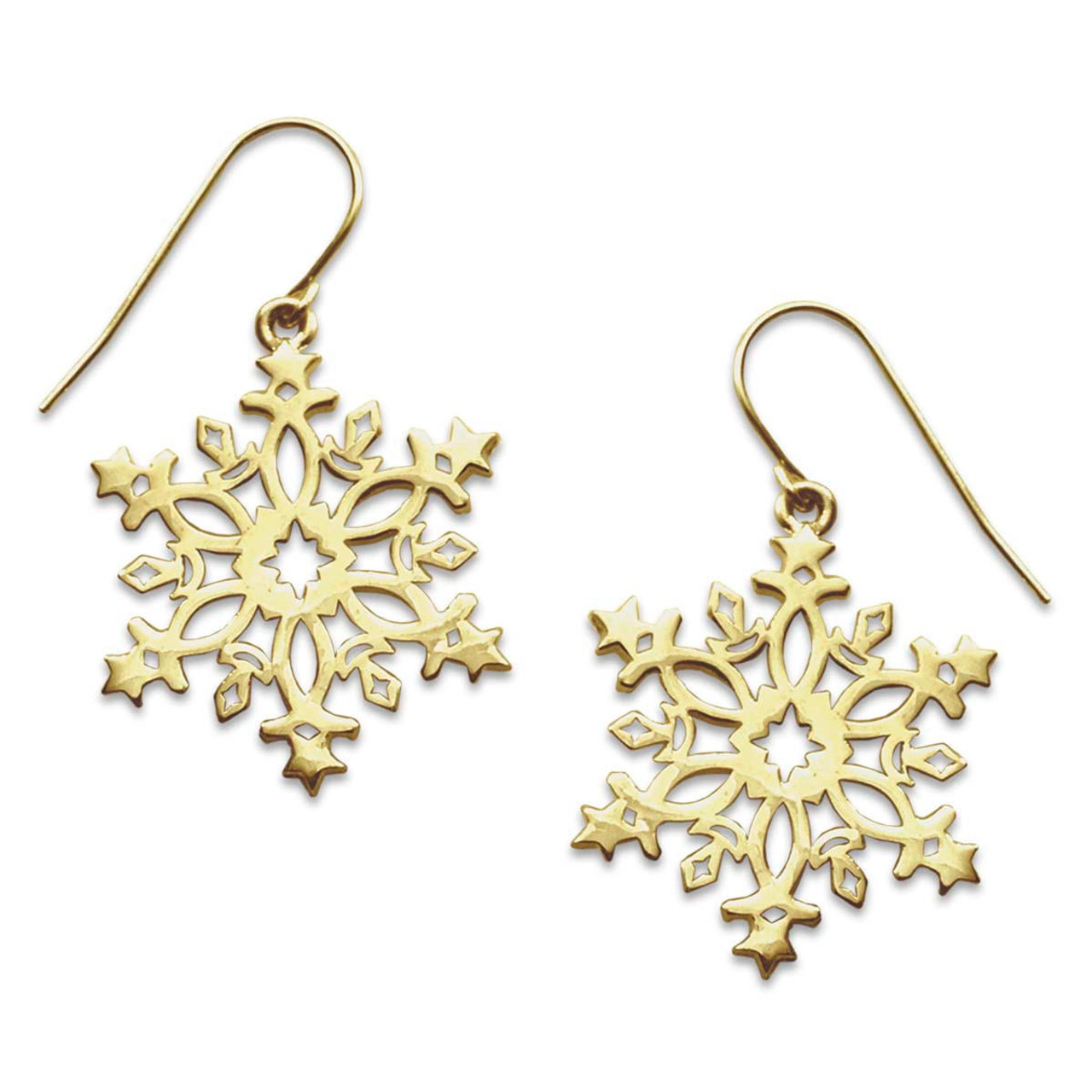 Crystal Snowflake Winter Dangle Jewelry Earrings