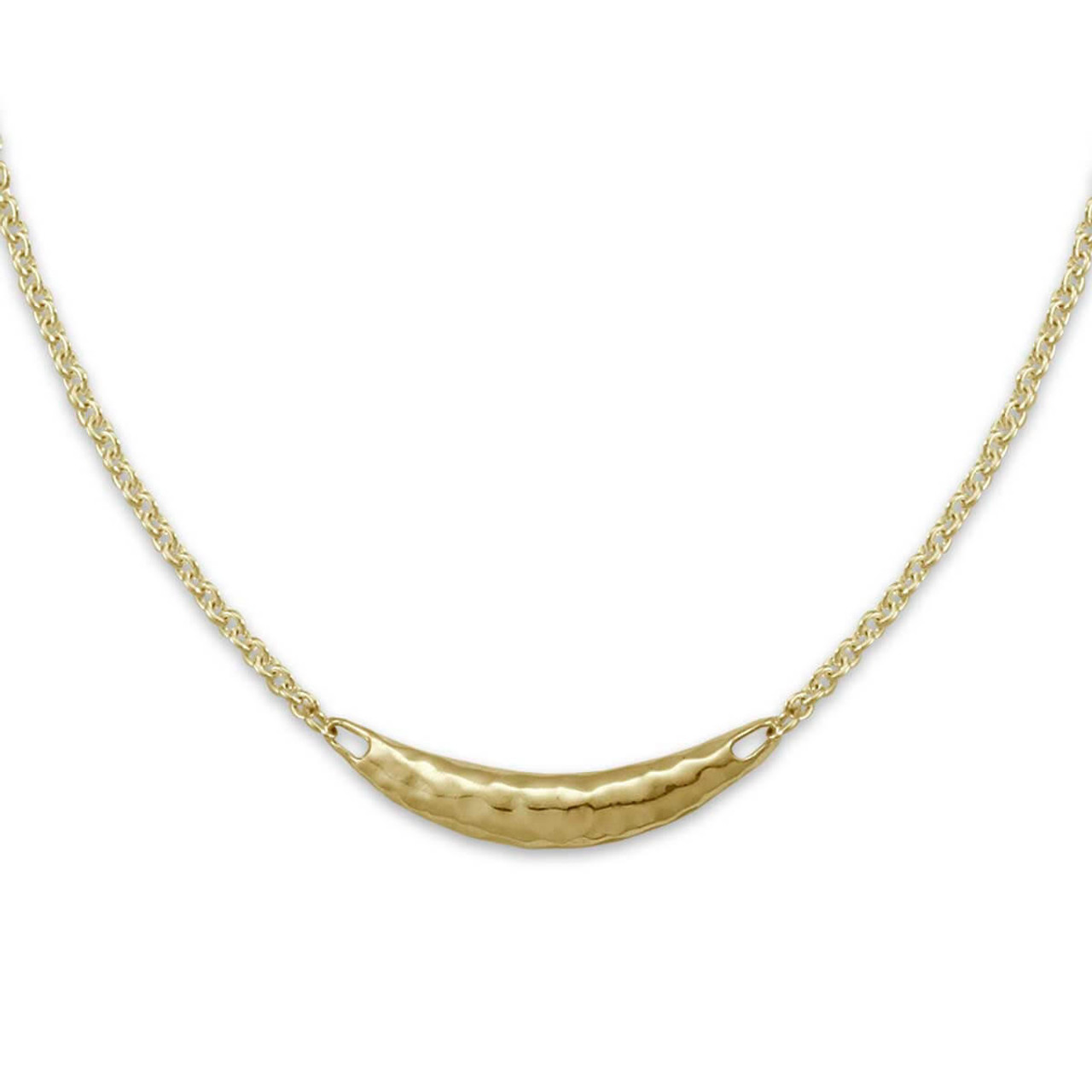14K Gold Hand Forged Charm Holder Necklace - JH Breakell and Co.