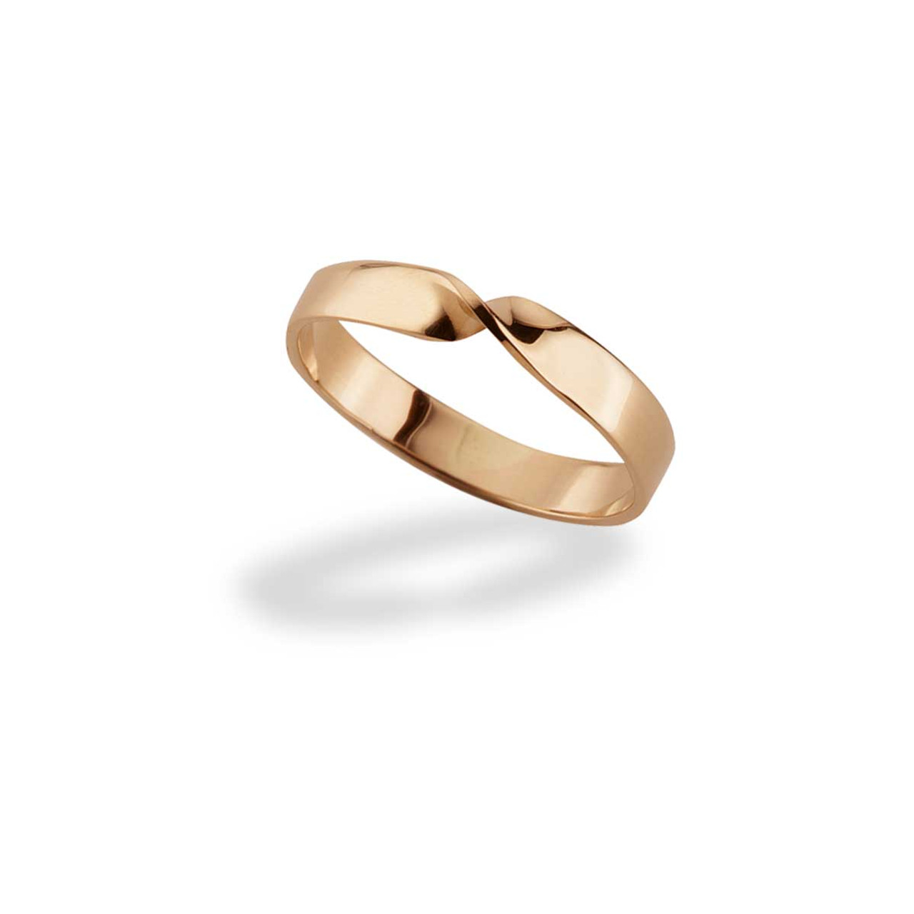 Rose gold store infinity ring