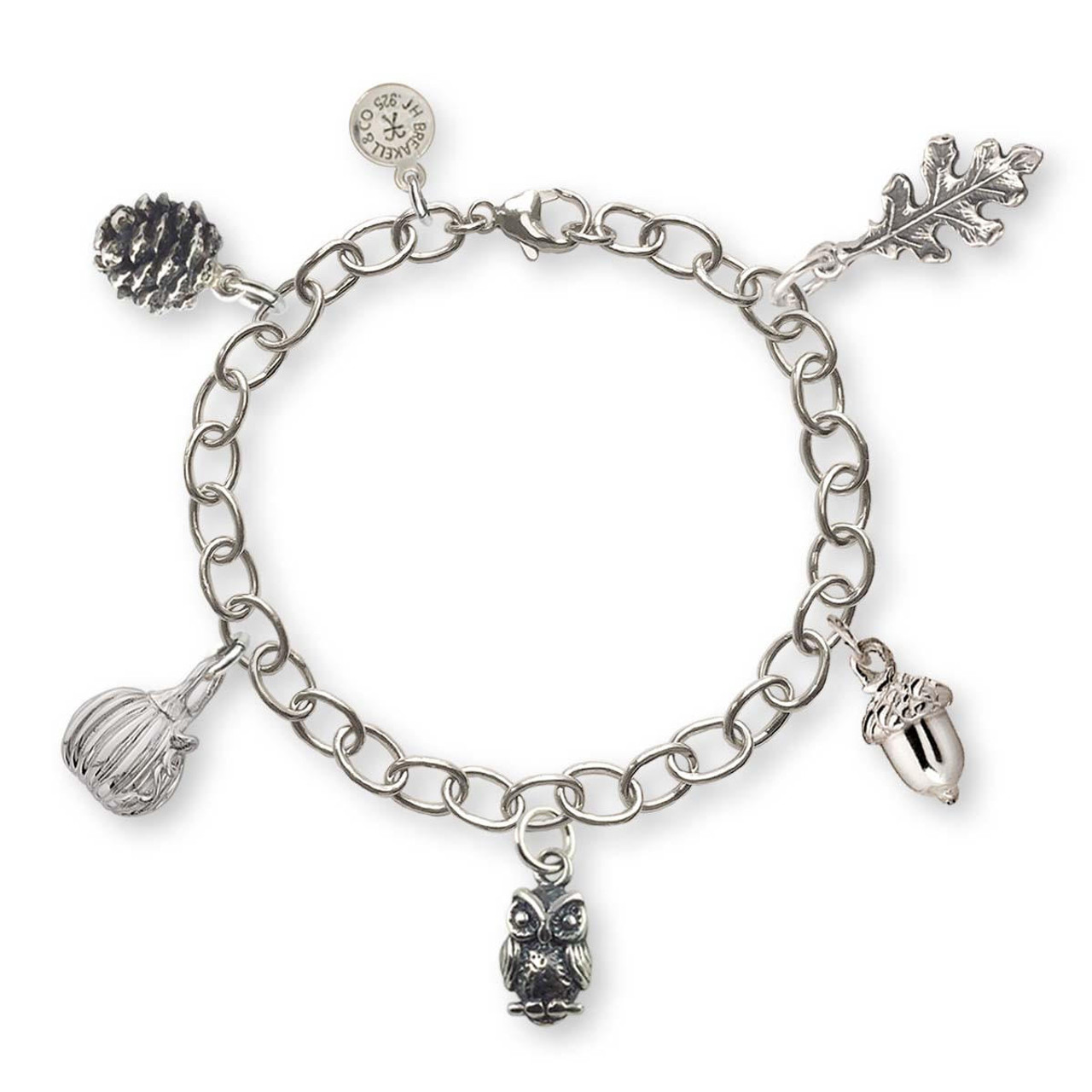 Sterling Silver Autumn Charm Bracelet | by JH Breakell