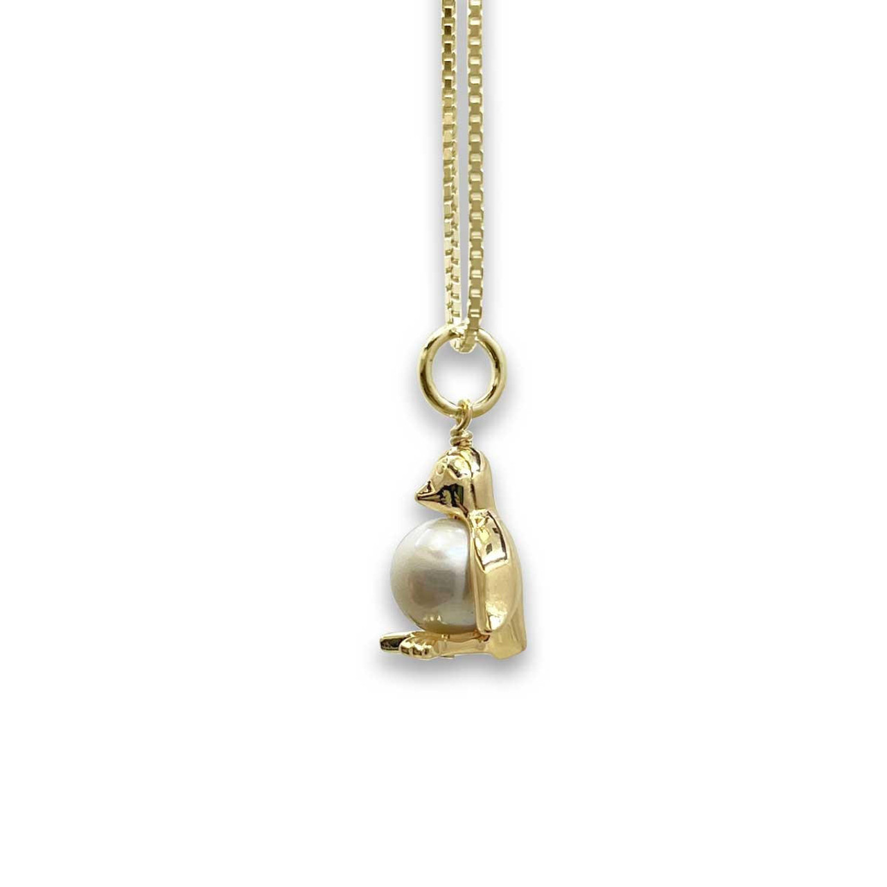 Men's Cute Charm Penguin Shape Stone Pendant Necklace - Temu