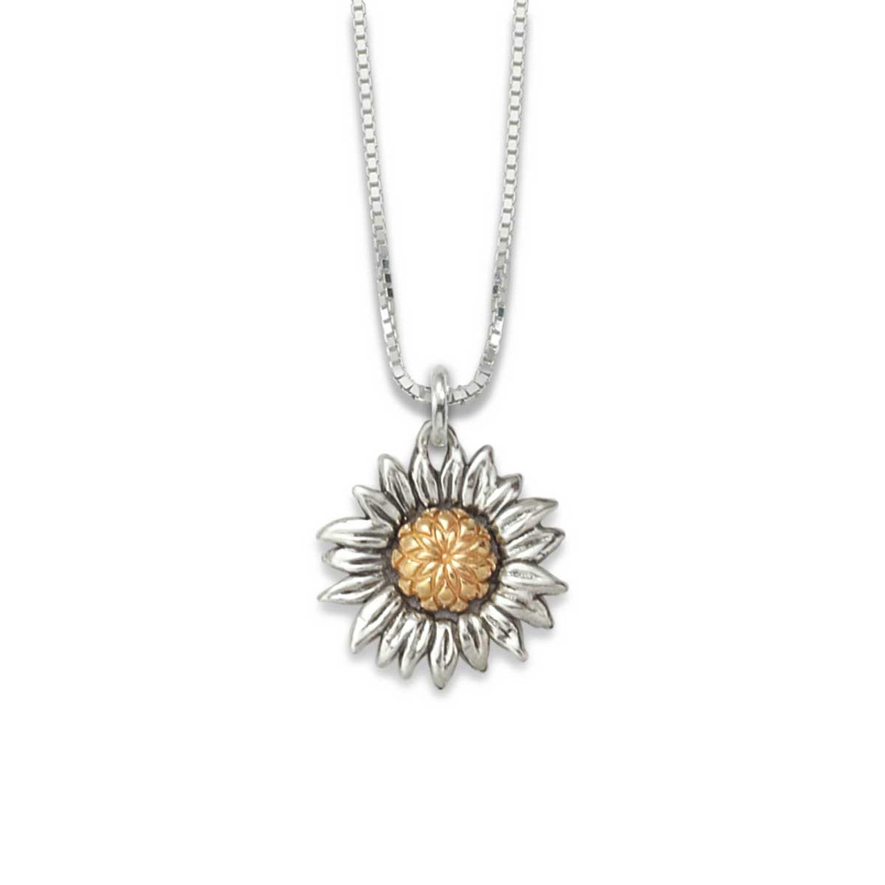 Buy Grey Silver Smooth Feather Fur Texture Sunflower Necklace Pendant  Locket Jewelry at Amazon.in