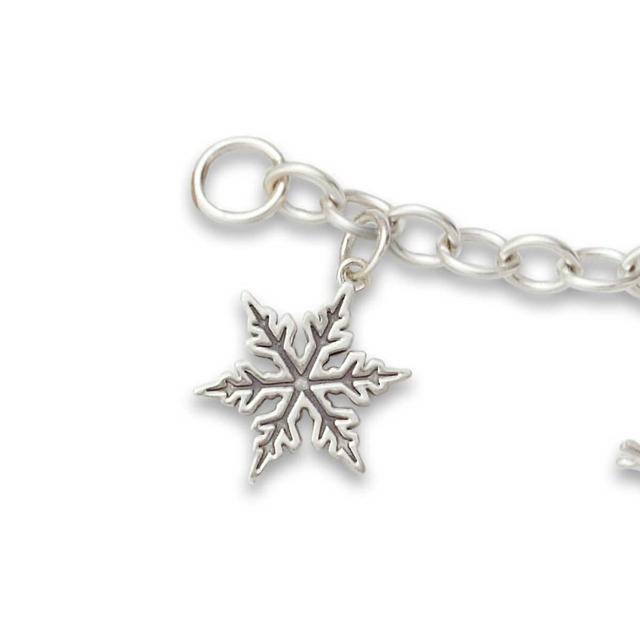 Sterling Silver 2020 Snowflake Charm Bracelet | by JH Breakell