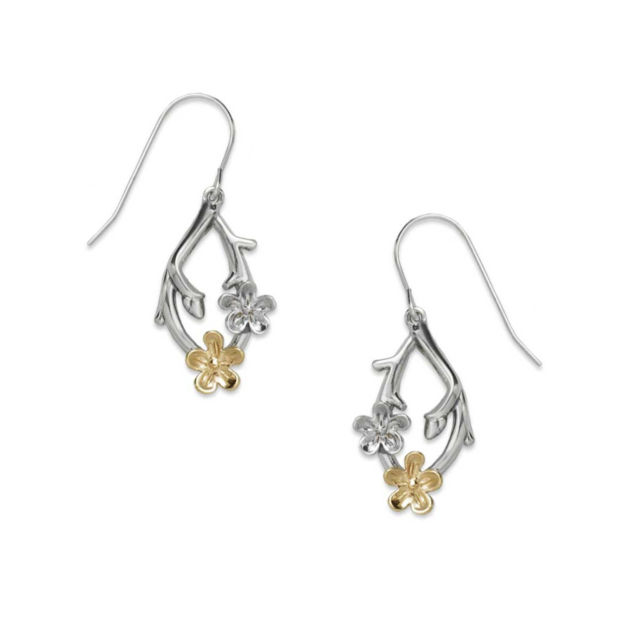 2 2/5 CT TGW Created White Sapphire Halo Heart Leverback Earrings in Yellow  Plated Sterling Silver - CBG000510