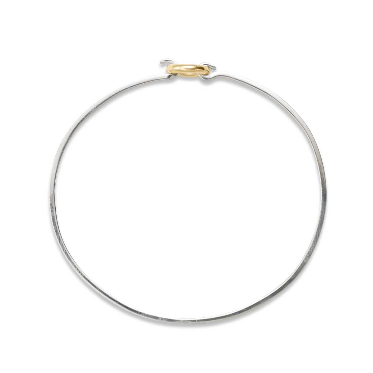 Sterling Silver & 14K Gold Ringlet Hook Bracelet - J.H. Breakell