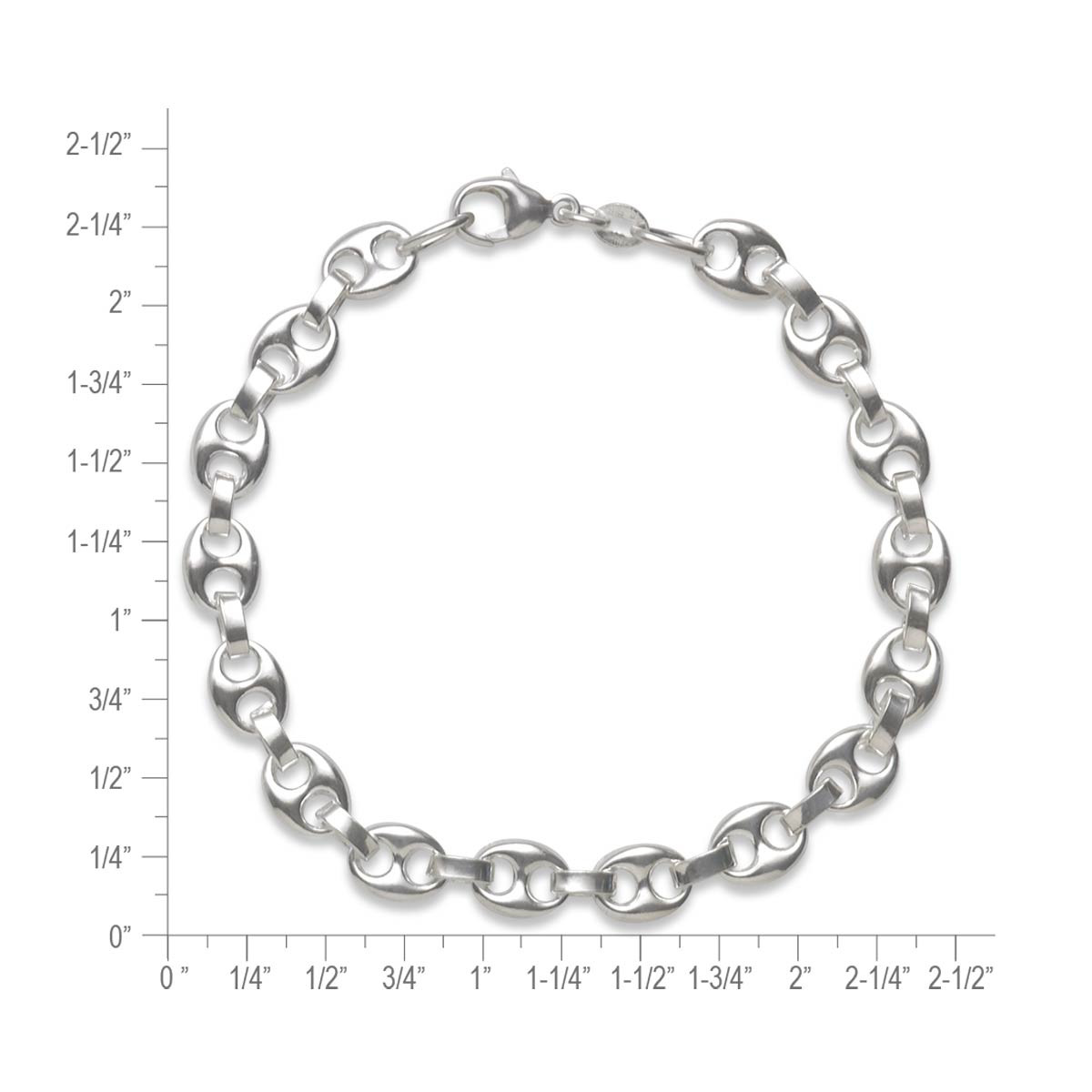 Wear Sterling Silver Anchor Chain Bracelet