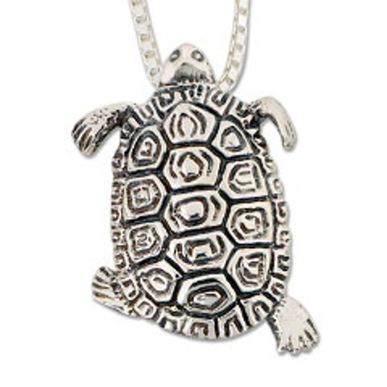 Turtle Womens Enhanced Blue Turquoise Sterling Silver Pendant Necklace -  JCPenney