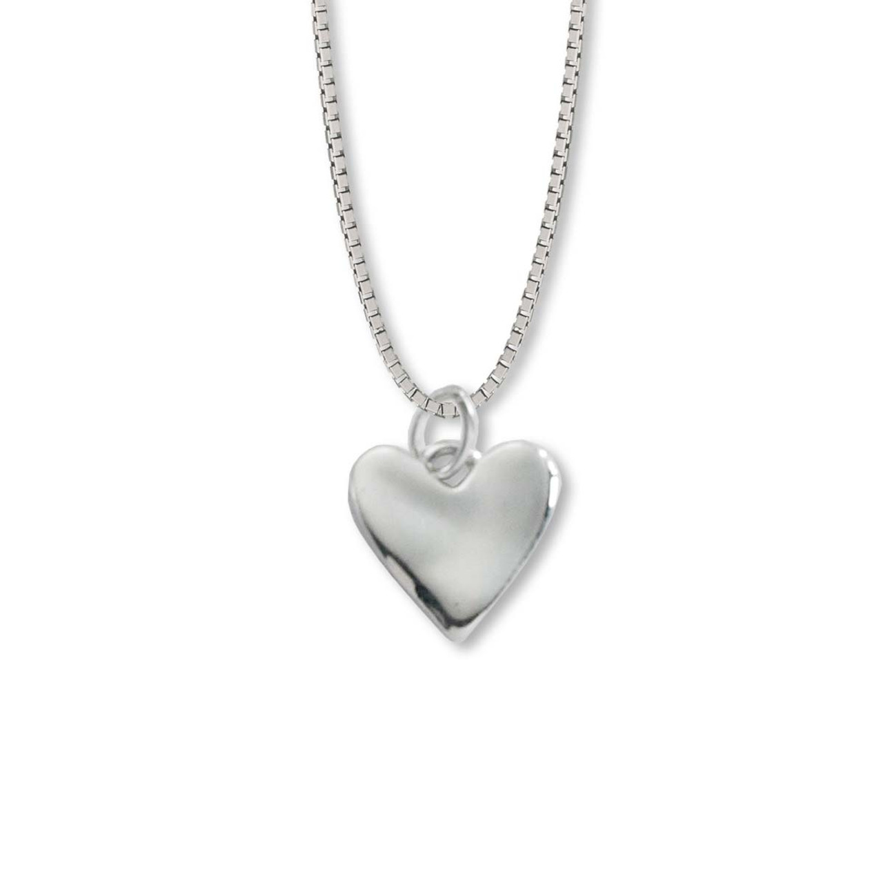 Small Silver Heart Necklace Pendant