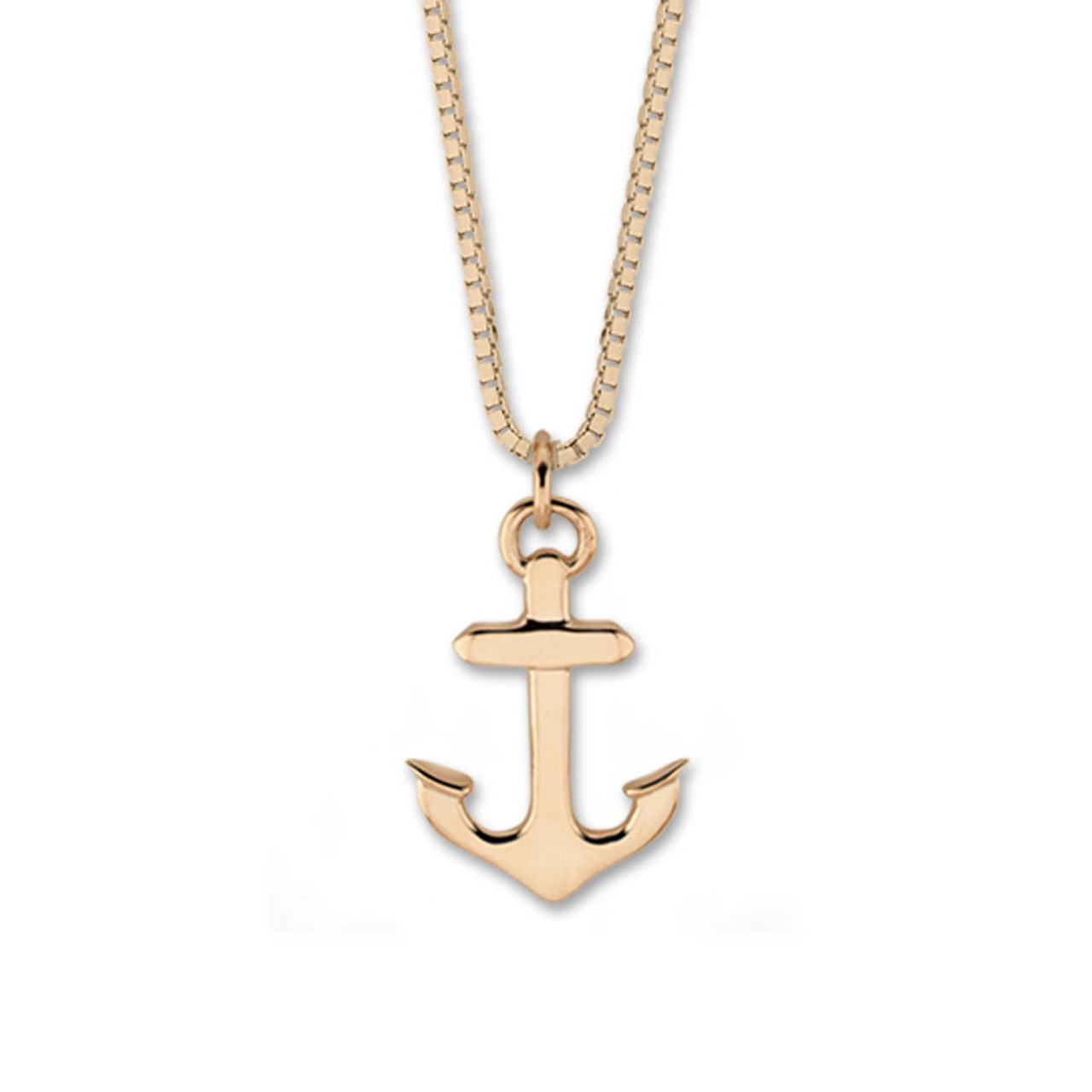 Anchor necklace for men, bronze anchor pendant and a black string, handmade  gift for him
