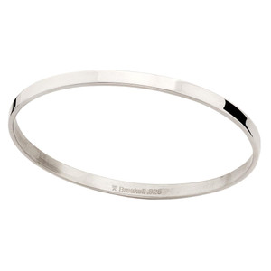 Classic and elegant Sterling Silver Classic Circular Bangle