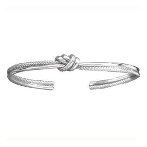 Sterling Silver Crew Knot Cuff Bracelet