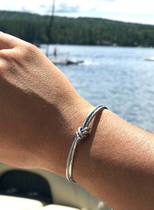 Sterling Silver Crew Knot Cuff Bracelet