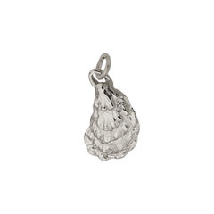 Symbol of new Beginning Sterling Silver Oyster Shell Charm