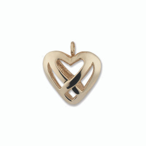 Beautiful 14kt Gold Celtic Heart Charm