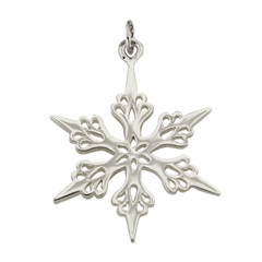 Sterling Silver 2001 Snowflake Charm Tributes to Tree Beauty