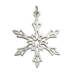 Sterling Silver 2002 Snowflake Charm Inspired by North Star