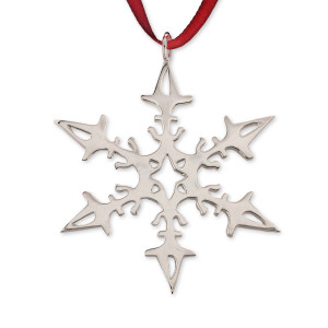 Sterling Silver 2008 Sailboats Snowflake Ornament