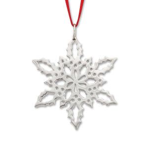 Sterling Silver 2010 Holly Snowflake Ornament