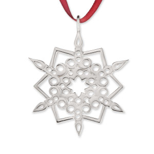 Sterling Silver 2016 Candlelight Snowflake Ornament