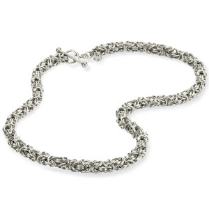 Sterling Silver Byzantine Necklace 