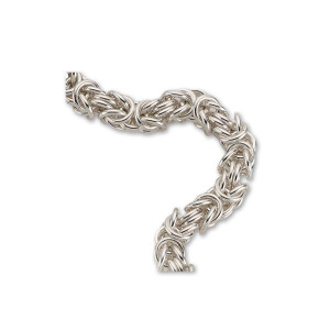 Sterling Silver Byzantine Necklace 