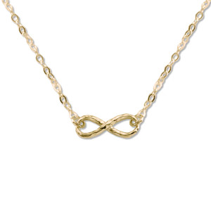 14kt Gold Handmade Mini Infinity Necklace