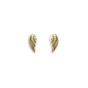 14K Gold Wing Earrings