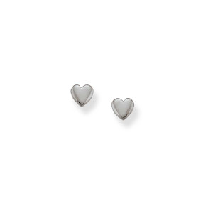 Sterling Silver Heart Talisman Earrings Symbol of Affection