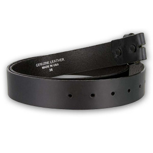 Genuine Black Leather Belt