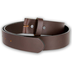 Handcrafted Genuine Cowhide Brown Leather Belt