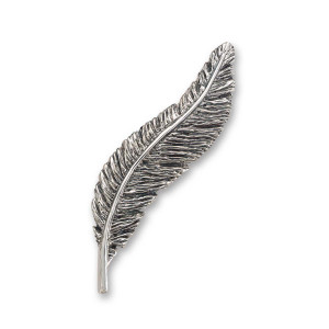 Sterling Silver Feather & Inspired Brooch Pin