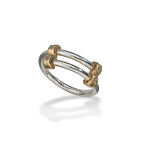 Sterling Silver & 14K Gold Newport Ring