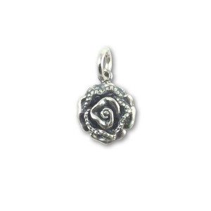 Sterling Silver Rose Charm