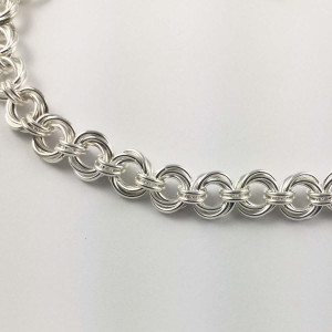 Sterling Silver Love Links Chain Bracelet