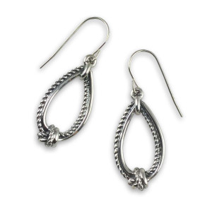 JHBreakell Sterling Silver Crew Knot Earrings