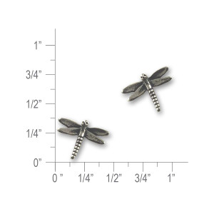 Sterling Silver Dragonfly Post Earrings
