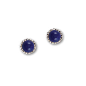 JHBreakell Sterling Silver Enduring Grace Lapis Post Earrings