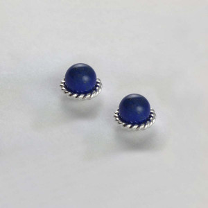 JHBreakell Sterling Silver Enduring Grace Lapis Post Earrings