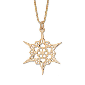 JHBreakell 14K Gold 2011 Snowflake Pendant